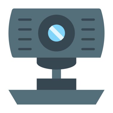 Webcam Vektör Düz Simge Tasarımı