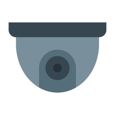 CcTV Vektör Düz Simge Tasarımı