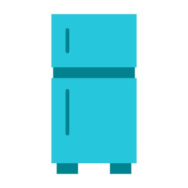 Buzdolabı Vektörü Düz Simge Tasarımı