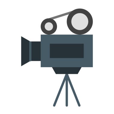 Kamera Vektörü Düz Simge Tasarımı