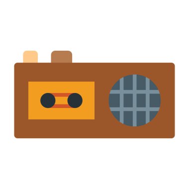 Kayıt Vektörü Düz Simge Tasarımı