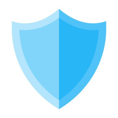 Kalkan Vektörü Düz Simge Tasarımı