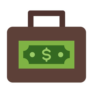 Para Aklama Vektörü Düz Simge Tasarımı