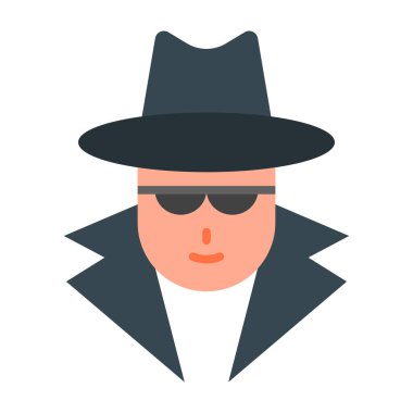 Casus Vektör Düz Simge Tasarımı