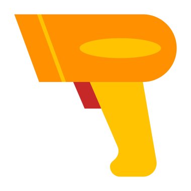 Barkod Tarayıcı Vektör Düz Simge Tasarımı