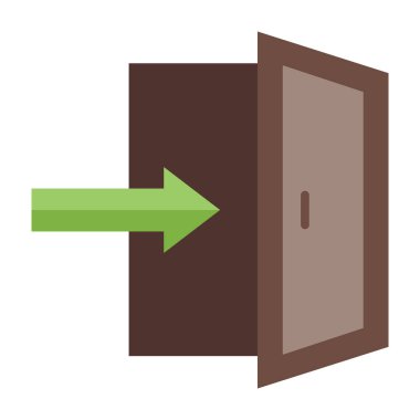 Girdi Vektörü Düz Simge Tasarımı