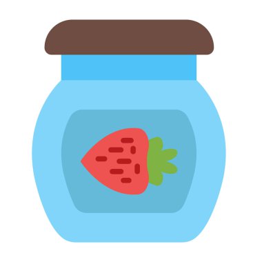 Jam Vektör Düz Simge Tasarımı