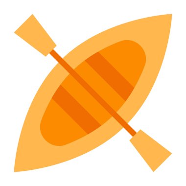 Tekne Vektörü Düz Simge Tasarımı