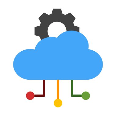 API Bütünleşme Düz Simge Tasarımı