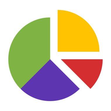 pasta grafiği düz simgesi tasarım