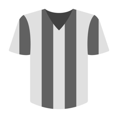 Hakem Gömleği Düz Simge Tasarımı