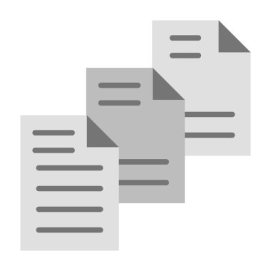 Dosyalar Düz Simge Tasarımı