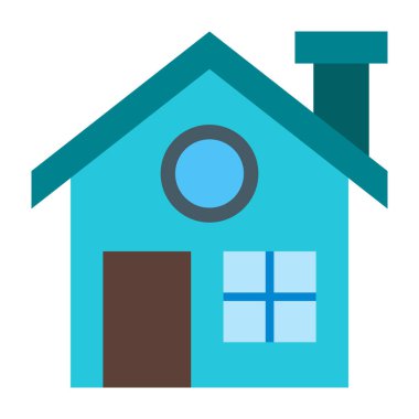 Ev Düz Simgesi Tasarımı