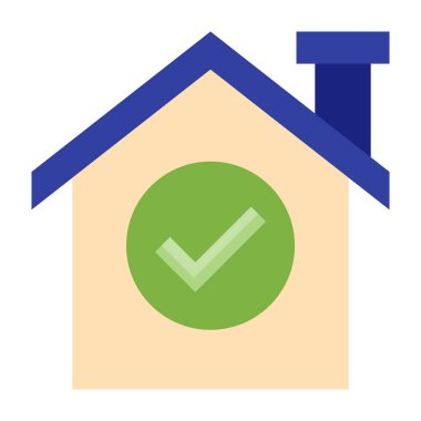 Ev Seçimi Düz Simge Tasarımı