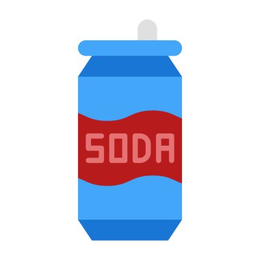 Soda Kutusu Düz Simge Tasarımı