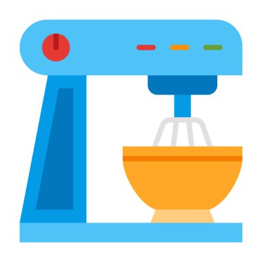 Karıştırma Makinesi Düz Simge Tasarımı