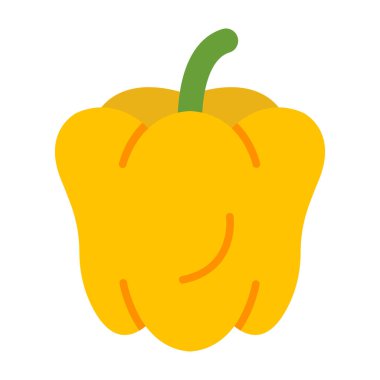 Capsicum Düz Simge Tasarımı