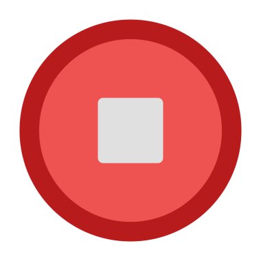 Düz Simge Tasarımı Durdur