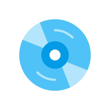 Disk Düz Simge Tasarımı