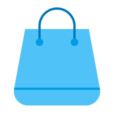 Alışveriş çantası düz simgesi tasarım