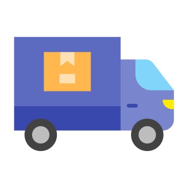 Sevk irsaliyesi düz simgesi tasarım