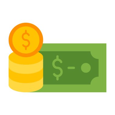 Para Düz Simgesi Tasarımı