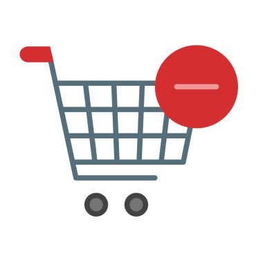 Cart Düz Simge Tasarımı İçin Sil