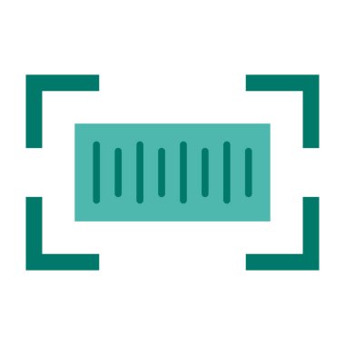 Barkod düz simgesi tasarım