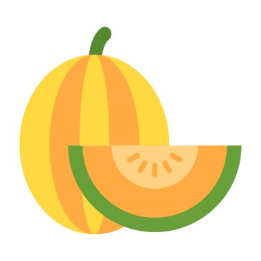 Honeydew kavun Düz Simge Tasarımı