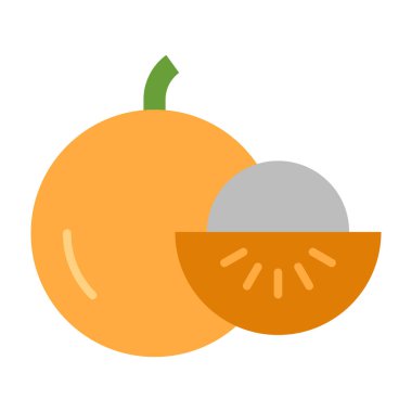 Longan Düz Simge Tasarımı