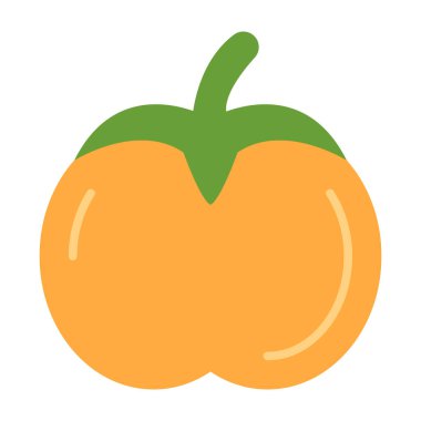 Hurma Düz Simgesi Tasarımı