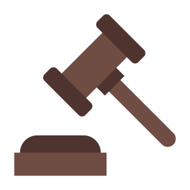 Açık Artırma Düz Simge Tasarımı