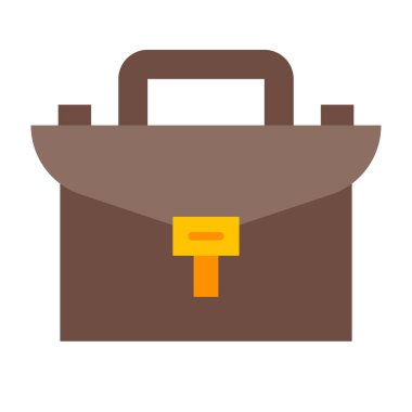 Evrak Çantası Düz Simge Tasarımı