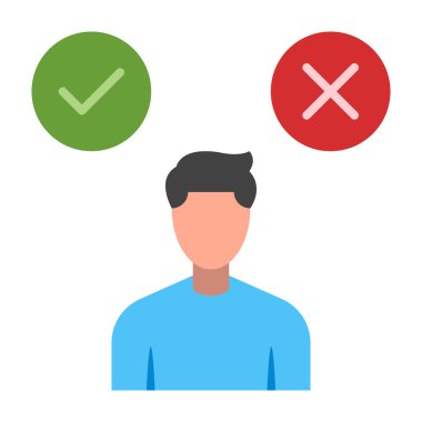 Karar Düz Simge Tasarımı