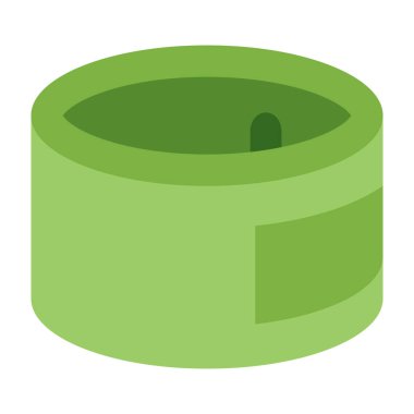 Konserve Gıda Düz Simgesi Tasarımı