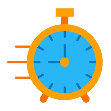 Hızlı Zaman Düz Simge Tasarımı