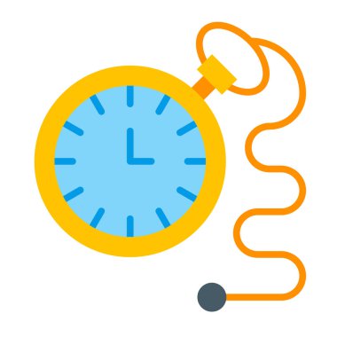 Cep Saati Düz Simge Tasarımı