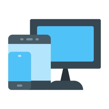 Yanıt Tasarım Düz Simge Tasarımı