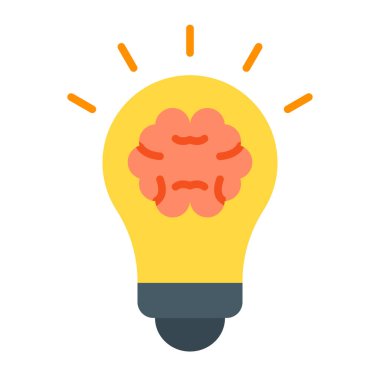 İlham Düz Simge Tasarımı