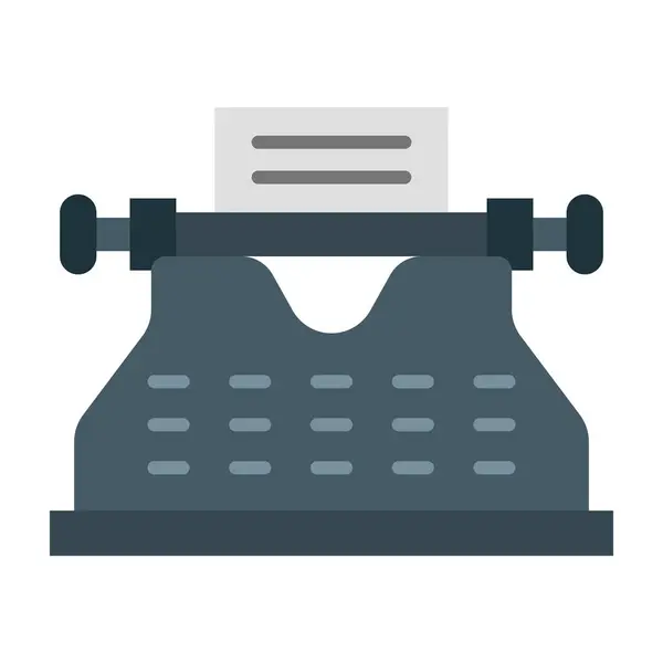 Daktilo Düz Simge Tasarımı