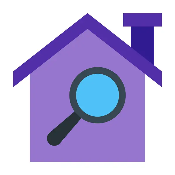 Ev Teftişi Düz Simge Tasarımı