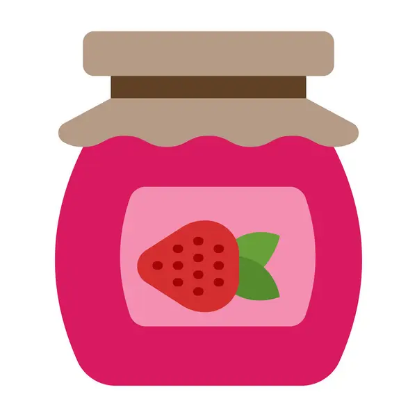 Jam Jar Düz Simge Tasarımı