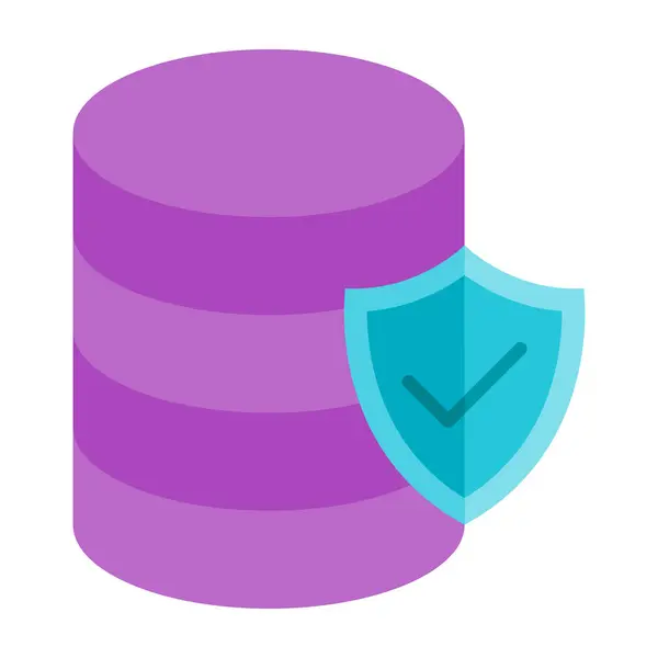 Veri koruma düz simgesi tasarım