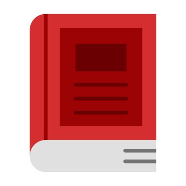Kitap Kapağı Düz Simge Tasarımı
