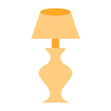 Masa lambası düz simgesi tasarım