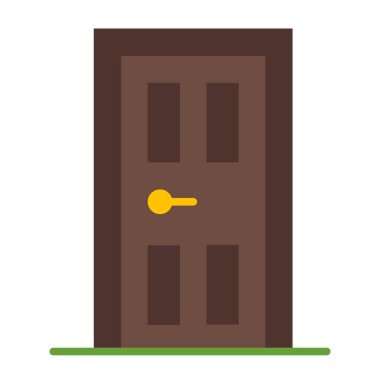 Kapı Düz Simgesi Tasarımı