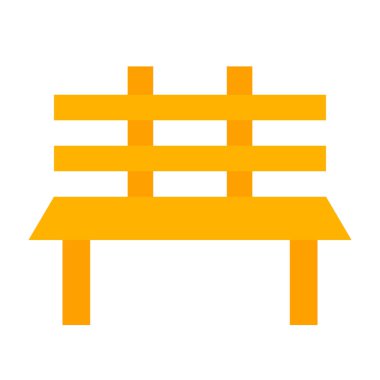 Bench Düz Simge Tasarımı