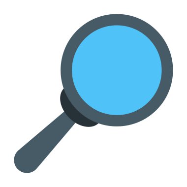 Büyüteç düz simge tasarımı