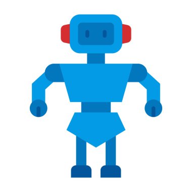 Robotik Düz Simge Tasarımı