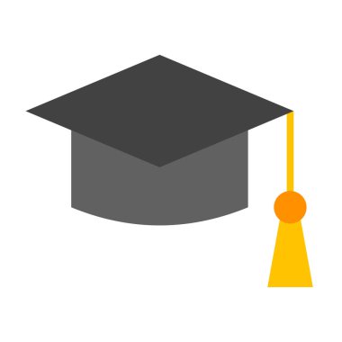 Mortarboard Düz Simge Tasarımı